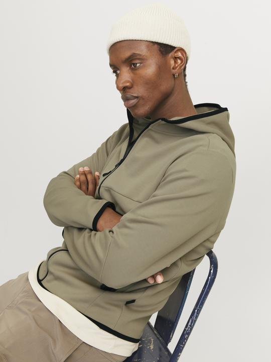 Immagine prodotto Jack & Jones Pullover monocolore con cappuccio e zip Giacca con cappuccio (M)