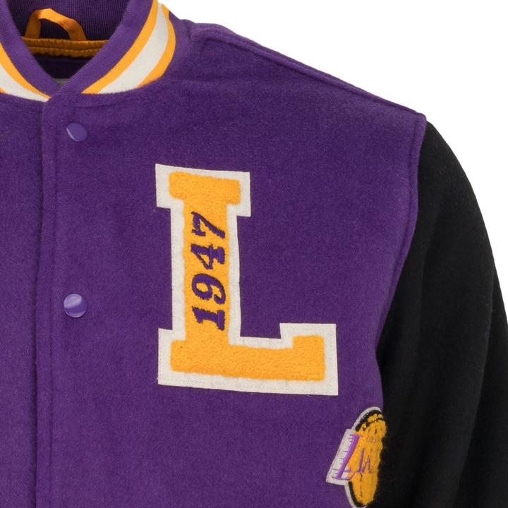 Actual product image Mitchell & Ness M&N Legacy Varsity Wool Jacket - NBA Los Angeles Lakers - XL (XL)