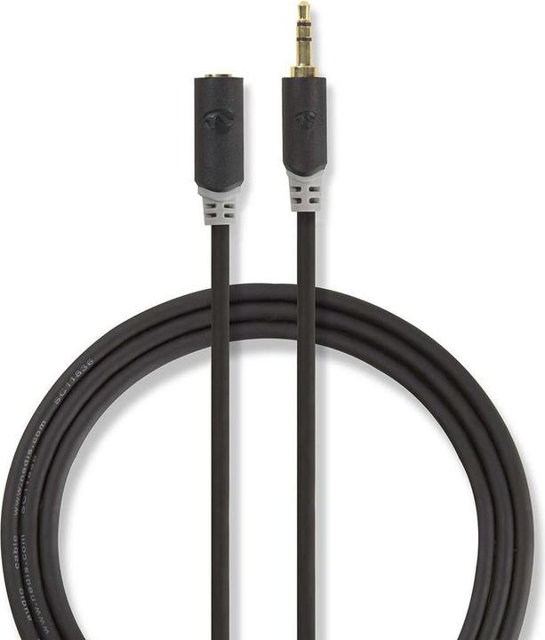 Produktbild Nedis 3,5 mm Stereo-Audiokabel mit 3 Buchsen (2 m, 3.5mm Klinke (AUX))