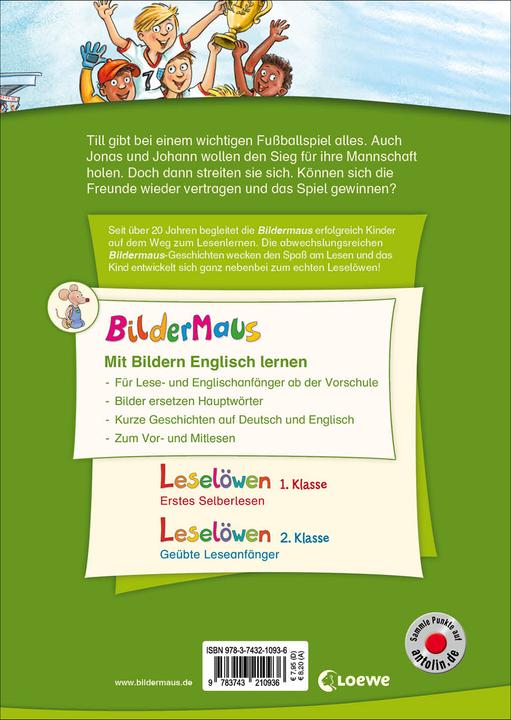 Produktbild Bildermaus - Mit Bildern Englisch lernen - Fussballgeschichten - Football Stories (Deutsch, THiLO, Loewe Erstlesebücher, David Ingram, 2021)