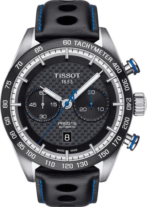 Actual product image Tissot PRS 516 Automatic Chronograph Alpine 2018 (Analogue wristwatch, Chronograph, 45 mm)