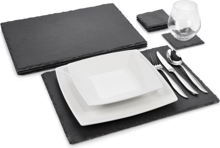 Produktbild Sänger Geschirr Schieferplatten-Set Dinner (4 Stk., 40 x 30 cm)