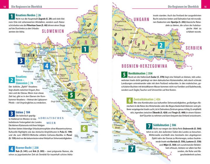 Produktbild Reiseführer Kroatien (Deutsch, Werner Lips, 2023)