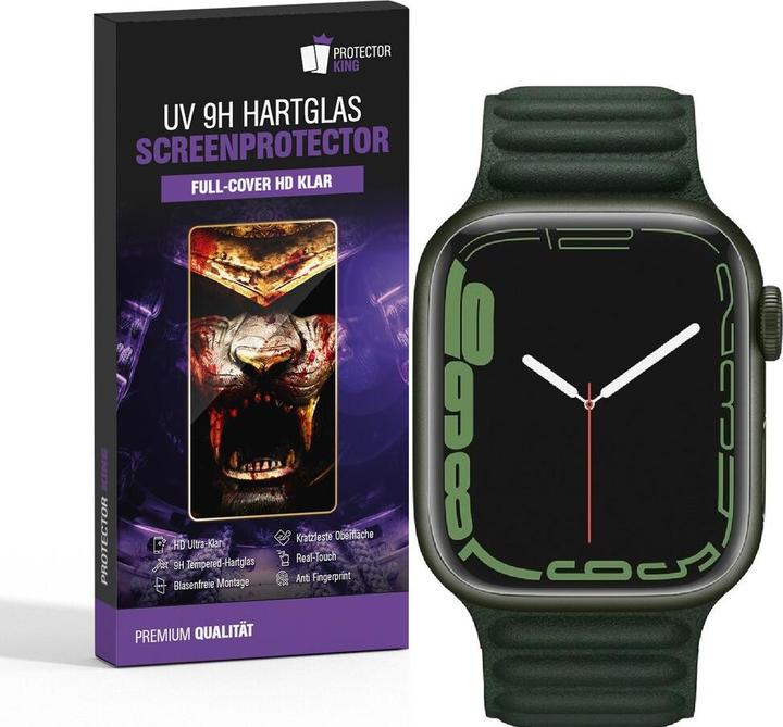 Actual product image Protectorking 1x UV Liquid real tempered 9H armoured glass 3D CLEAR