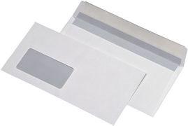 Mailmedia Briefumschlag chamois, DIN lang, mit Fenster 80 g-qm, selbstklebend, mit braunem Innendruck (DL, 1000 x)