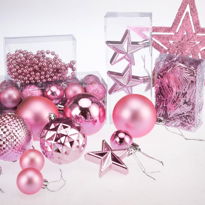 Image du produit Deuba 66tlg Boules de sapin de Noël argentées (66 -pièce)