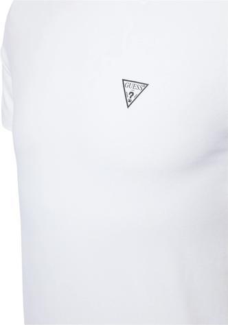 Produktbild Guess Herren T-Shirt Caleb Hero V-Ausschnitt 2er-Pack Weiss (M)