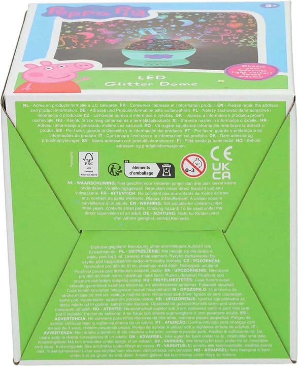 Actual product image Peppa Pig LED-Lampe mit glitzernder Kuppel