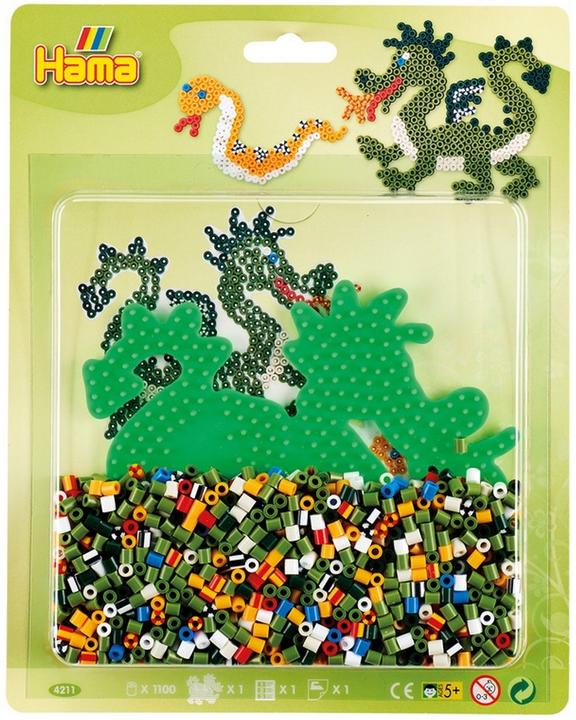 Produktbild Hama Perlen Bügelperlen Set Midi G1014211-0 Drache