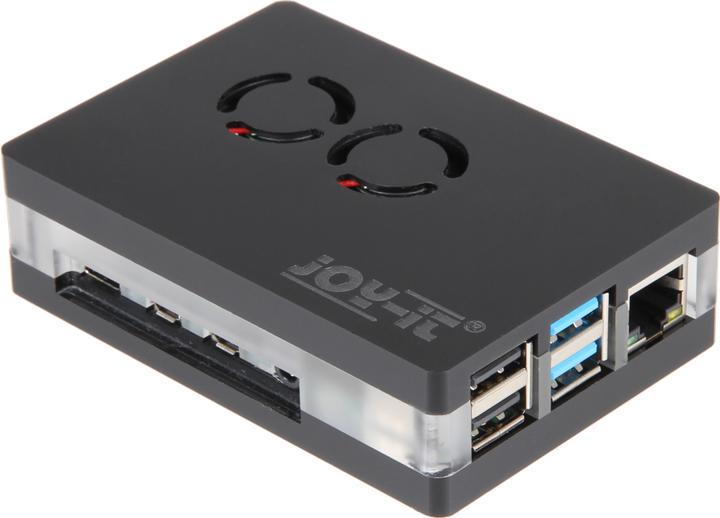 Produktbild Joy-it Acryl Gehäuse mit Lüfter für Raspberry Pi 4
