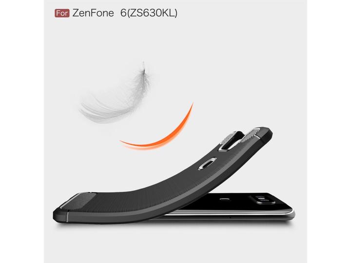 Immagine prodotto Screenguard Asus ZenFone 6 Cover Carbon Brushed Soft TPU (Asus Zenfone 6)