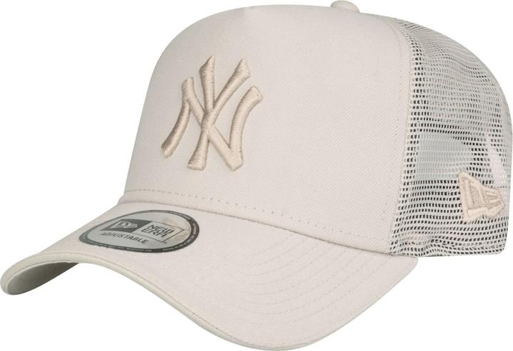 Actual product image New Era A-Frame Trucker Cap - New York Yankees beige tonal