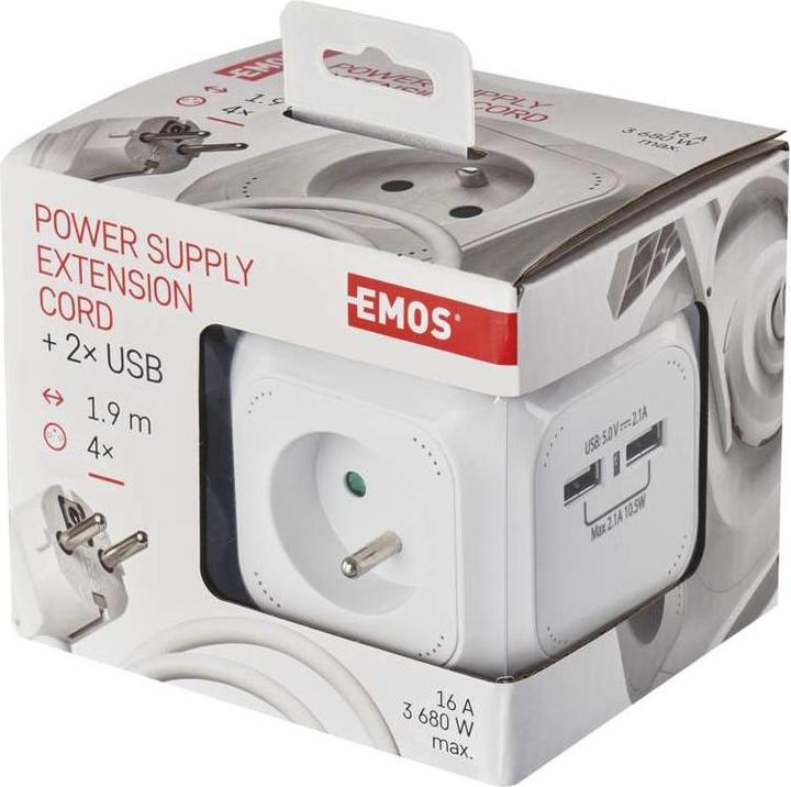 Actual product image Emos P04119U (1.90 m, USB)