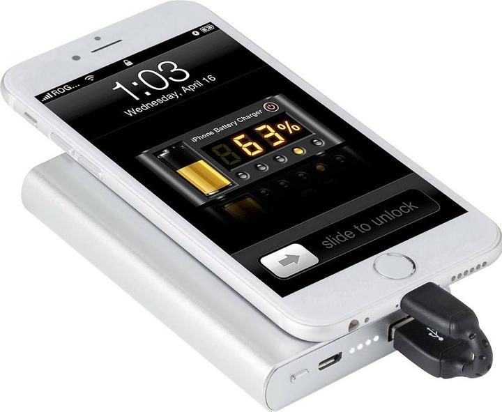 Produktbild Renkforce kurzes Apple Lightning Anschlusskabel (5 cm) für z.B. Powerbanks (0.05 m, USB 2.0, 2.50 W)