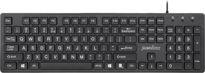 Actual product image Perixx PERIBOARD-117 P DE B PS2 Keyboard German, QWERTZ Black (DE, Cable)