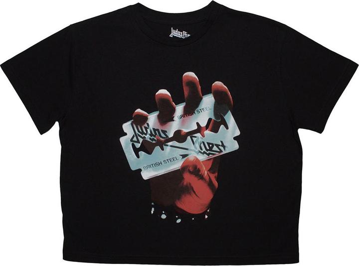 Actual product image Judas Priest British Steel Crop Top (Girlie) (XL)
