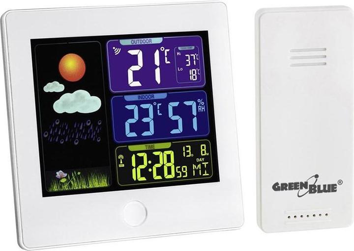 Greenblue Wetterstation Wireless DCF GB521W Funk-Hygrometer