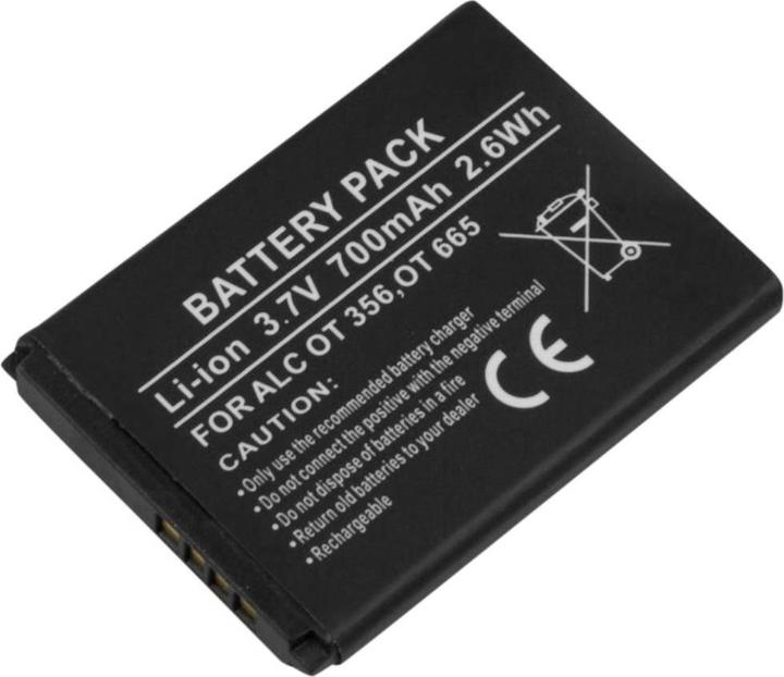 Actual product image Avizar Li-Ion Akku 3.7V 700mAh Alcatel OT-356/665