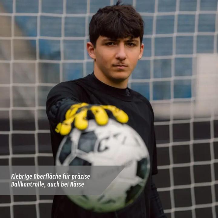 Produktbild Catch & Keep Fussballhandschuhe Pulse X Yellow Gr. 6 Torwart Goalie Handschuhe (6)