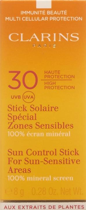 Actual product image Clarins Sun Control (Suntan cream, SPF 30, 8 ml, 8 g)