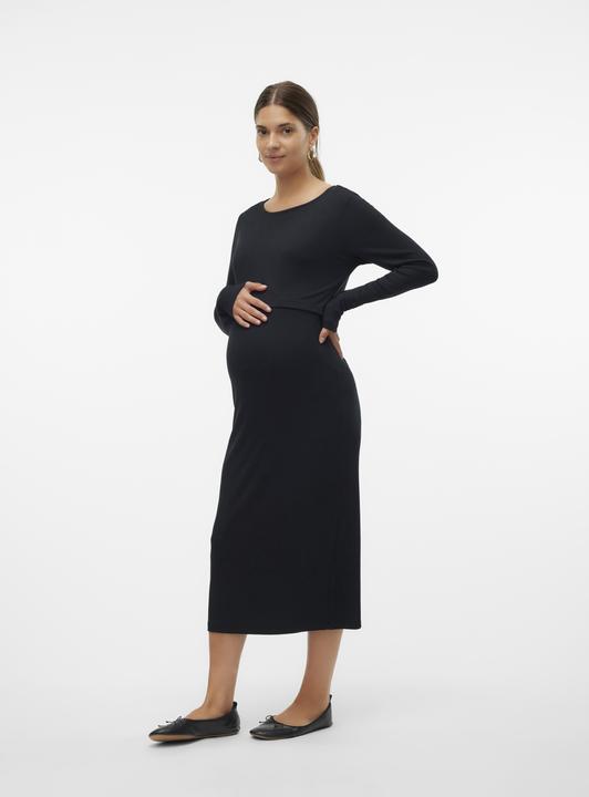 Image du produit Mamalicious Coupe ajustée Col rond Robe midi (XS)