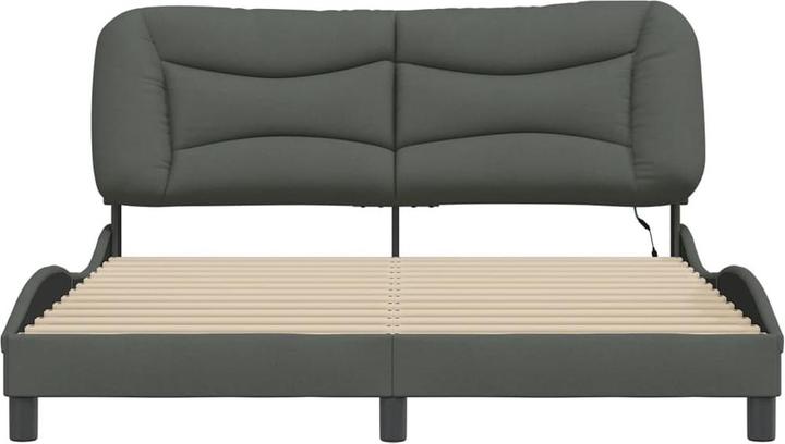 Produktbild VidaXL Bettgestell mit LED Stoff (160 x 200 cm)