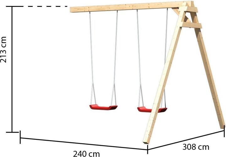 Actual product image Karibu Swing extension double