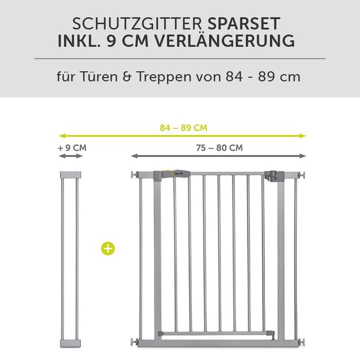Produktbild Hauck Stop N Safe 2 + 9cm ext. Silver (84 cm)