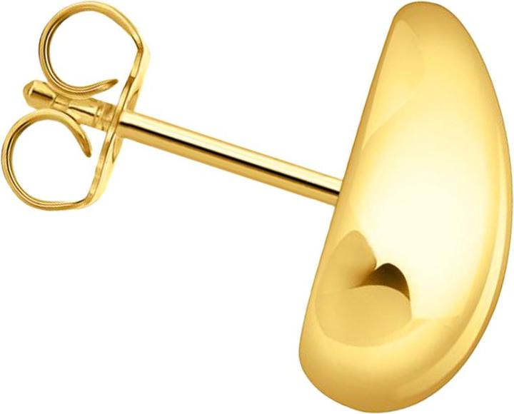 Actual product image Thomas Sabo Drop ear studs with organic shape (750 yellow gold gilding, 925 silver)