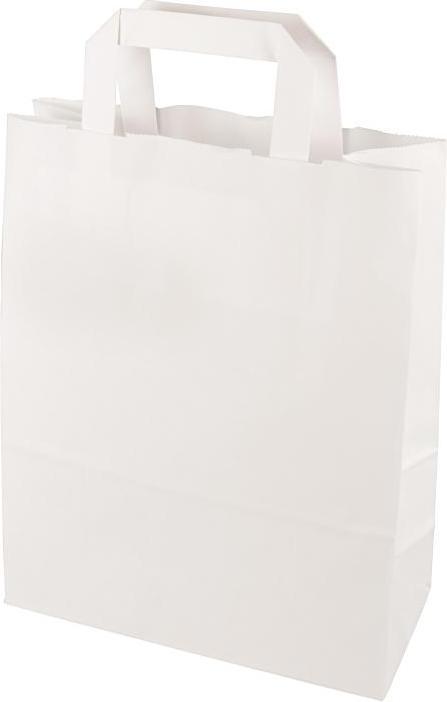 Produktbild Papstar Papier-Tragetasche, 220 x 100 x 280 mm, weiá (50 Stück)