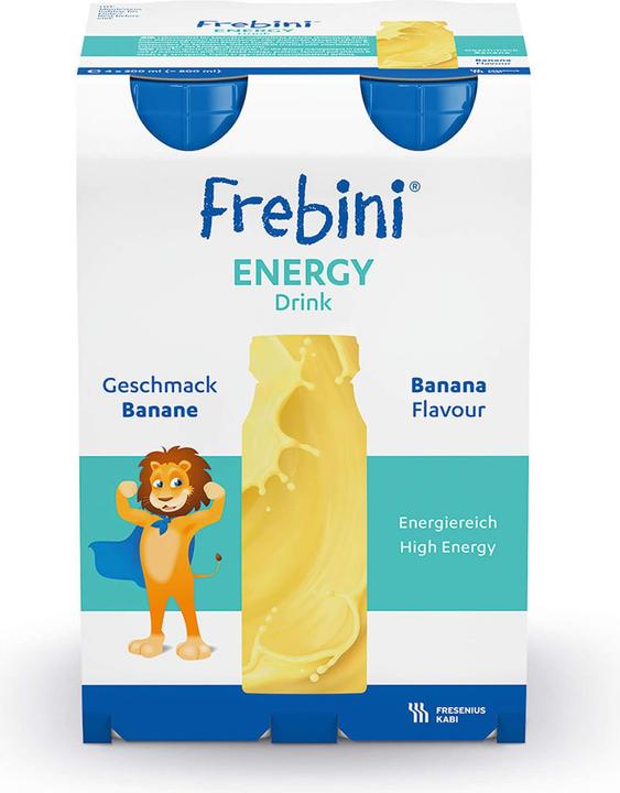 Actual product image Frebini energy Drink Vanilla (4x200ml) (Banana, 4 x)