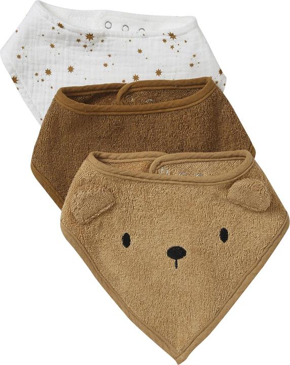 caramel+brown+woollen white stars