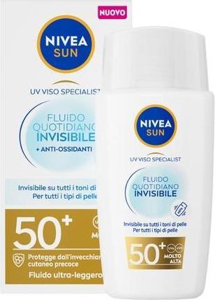 Produktbild NIVEA Sun Daily Invisible Face Fluid Spf 50 40ml (Körpermilch, 40 ml)