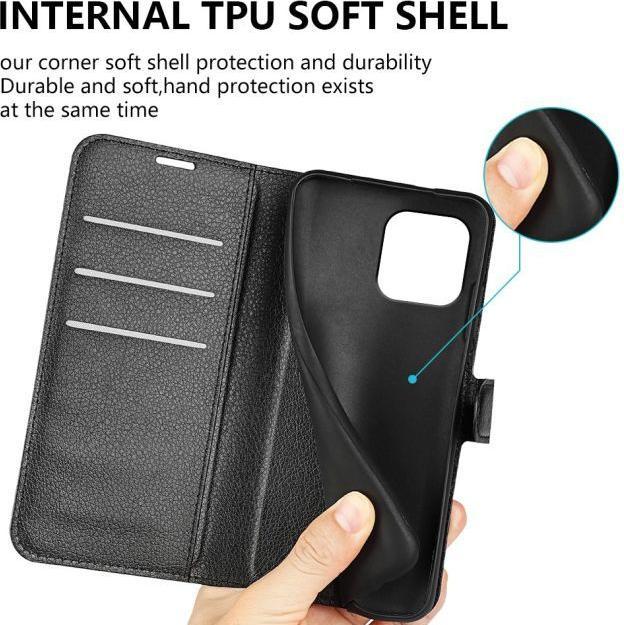 Immagine prodotto MU Classic Serie di copertine per libri in pelle Litchi (Apple iPhone 15 Plus)