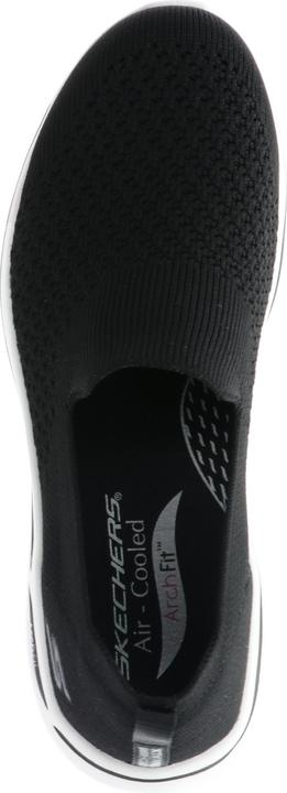 Produktbild Skechers 124418/BKW Go Walk Arch Fit-Delora Damen Sneaker Slipper Turnschuhe Low-Cut schwarz/weiss (39)
