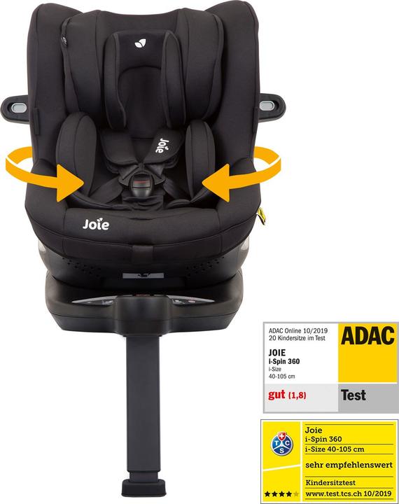 Productafbeelding Joie i-Spin 360 - i-Size  0-18 kg draaibaar autostoeltje | Nederlands (Reboarder, ECE R129/i-Size standaard)