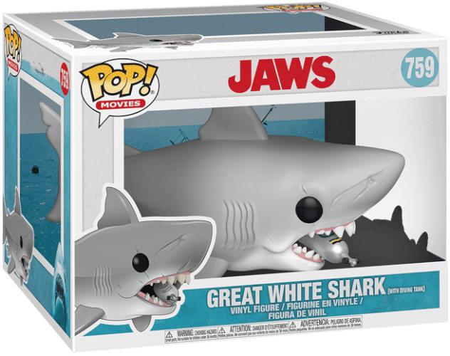 Actual product image Funko POP! - Der weisse Hai: Jaws With Diving Tank - Weisser Hai