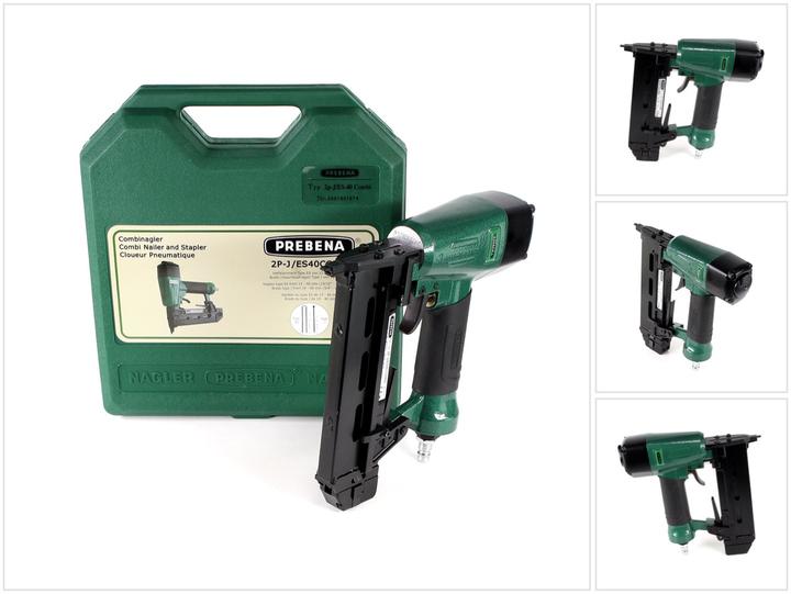 Actual product image Prebena Pneumatic nailer 2P-J/ES 40 COMBI 5 to 7 bar - in carrying case