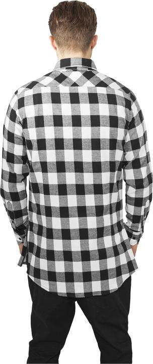 Immagine prodotto Urban Classics Camicia in flanella a quadri lunga con zip laterale (S)