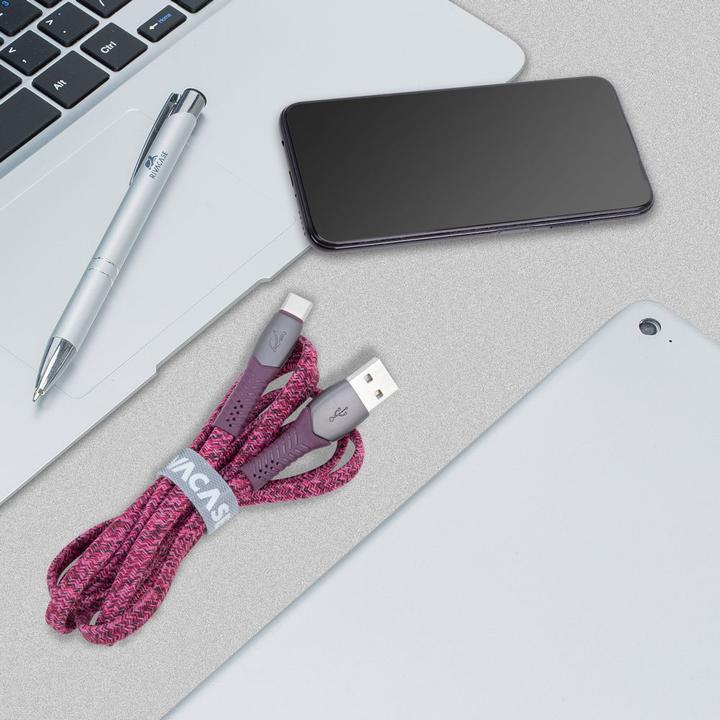 Image du produit Rivacase CABLE USB-C TO USB2 /RED PS6102 RD12 (1.20 m, USB 2.0)