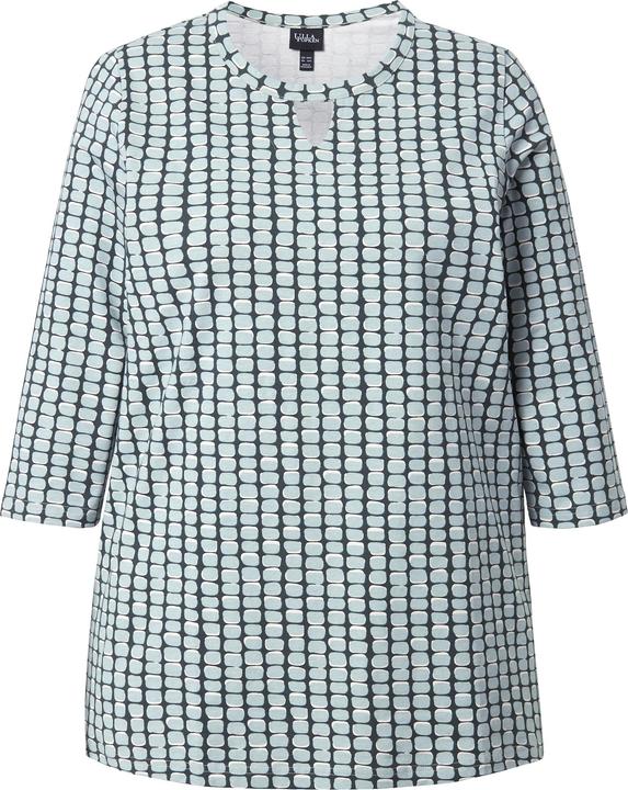 Produktbild Ulla Popken Shirt, grafischer Druck, A-Linie, Rundhals, 3/4-Arm (46, 48)