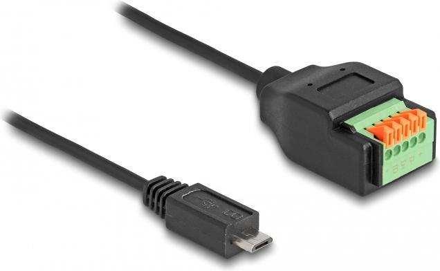 Actual product image Delock USB 2.0 Cable Type Micro-B Plug to Terminal Block Ad (0.15 m, USB 2.0)