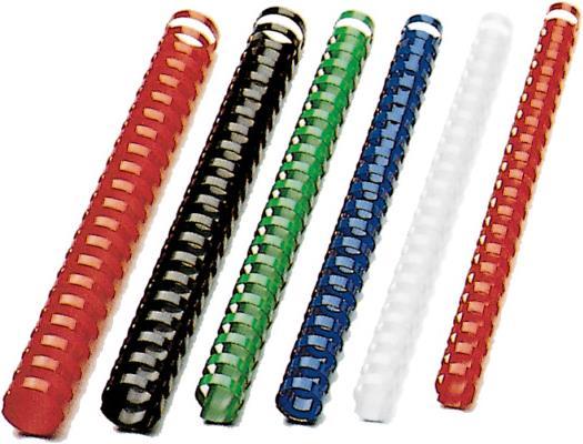 Actual product image GBC CombBind - plastic binder spines A4 25 pcs - ring Ø 8 mm, white