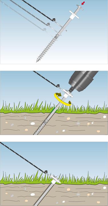 Actual product image Tox L-Boxx mini camping guy rope set (19 pcs.) Tent screws 8x220 mm + guy ropes Ø 4mm / 4mtr (19 Screws per piece)