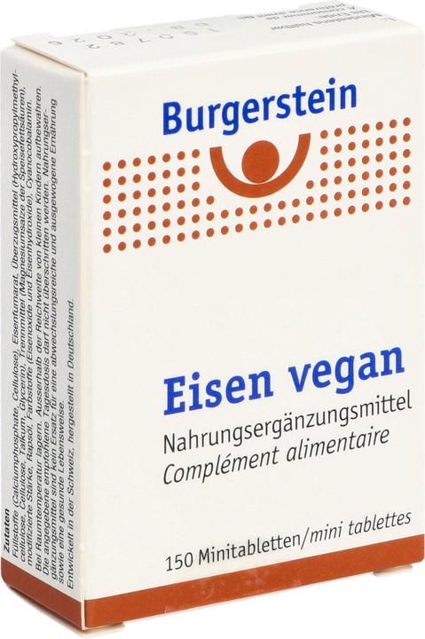 Burgerstein Eisen vegan (150 Stück, Tabletten, 90 g)