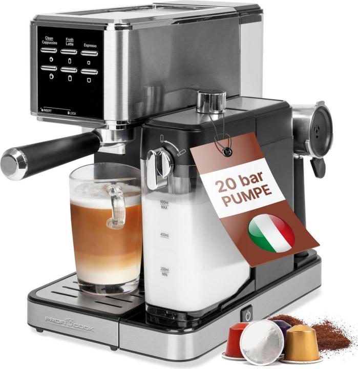 Produktbild Proficook Espresso-Kaffeemaschine PROFI COOK PC-ES-KA 1266