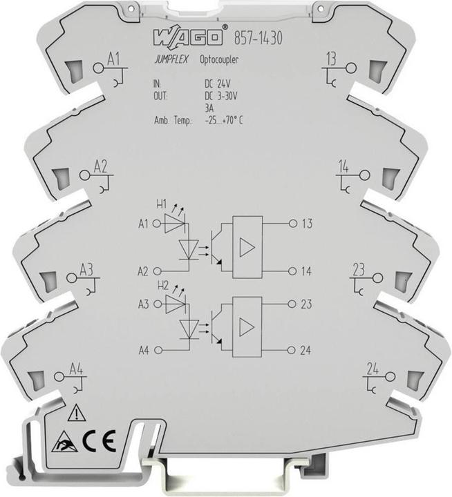 Image du produit Wago Relais optocoupleur 1 pc 857-14