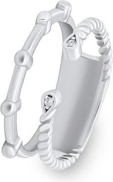 Brilio Silver - Charming silver ring with zircons RI094W - Circuit: 54 mm (54)