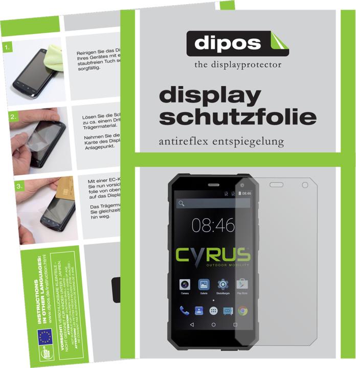 Produktbild Dipos Displayschutzfolie Antireflex (2 Stück, Cyrus CS 24)