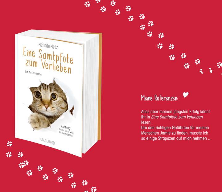 Produktbild Eine Samtpfote stiehlt Herzen (Deutsch, Melinda Metz, 2020)